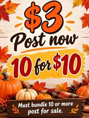 10/$10 ✨✨✨✨$3 post are 10 for $10✨✨✨✨